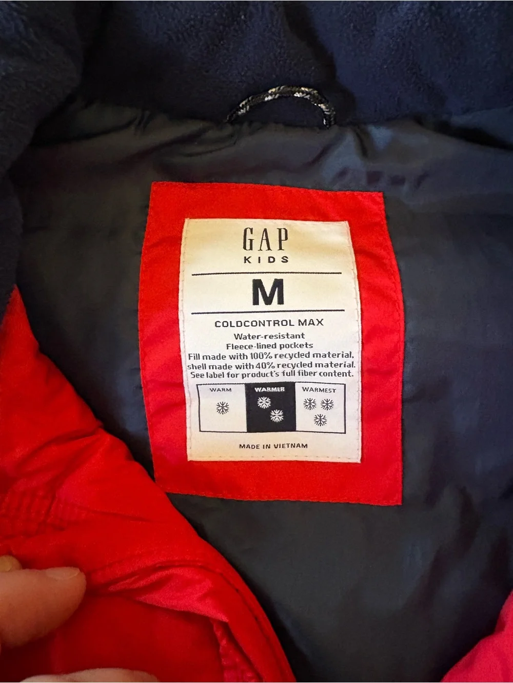 Gap puffer vest, boys Medium